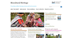 Desktop Screenshot of biocultural.iied.org